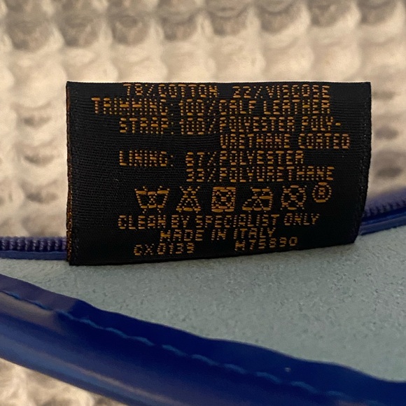 Louis Vuitton Blue Calfskin Raffia Monogram Strawgram Visor - Picture 3 of 6